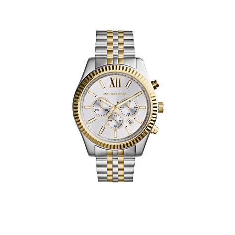 montre michael kors femme lexington bicolore|michael kors automatic women's watches.